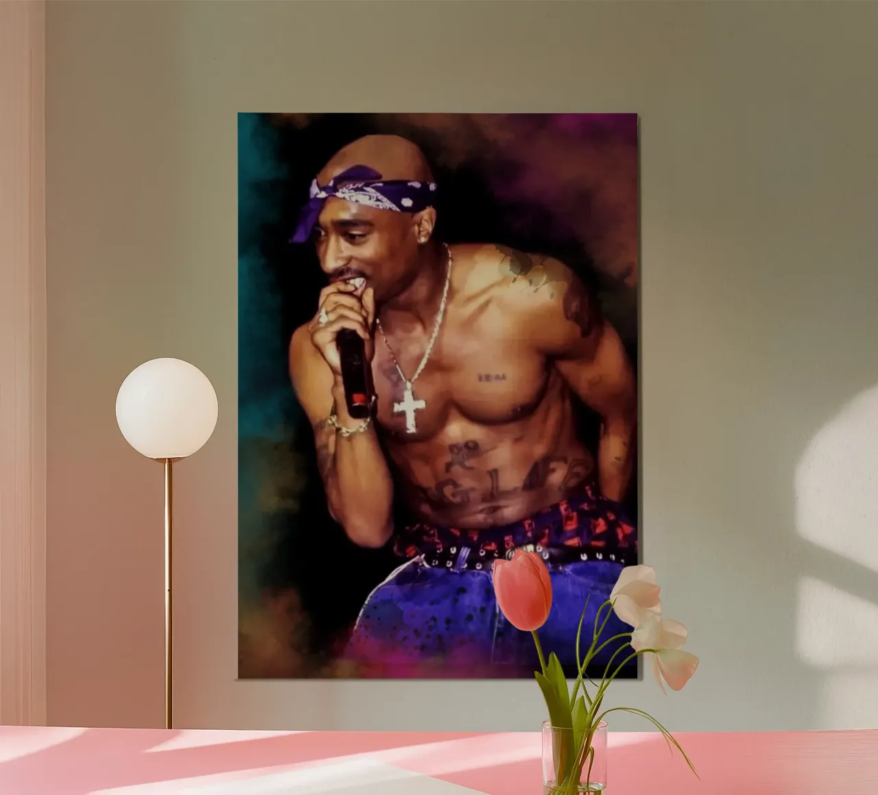 Tupac on stage carta hahnemühle da Lembayung art