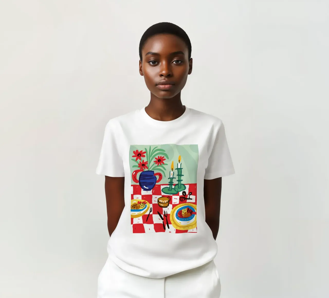 A Bountiful Feast t-shirt by Mythy Brush