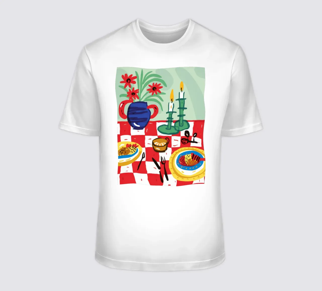 A Bountiful Feast t-shirt by Mythy Brush