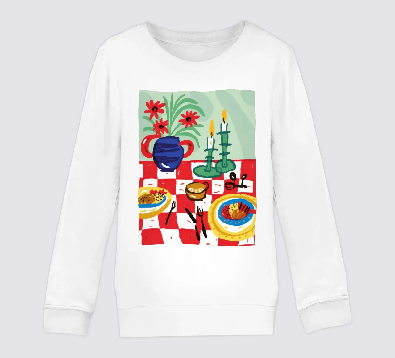 A Bountiful Feast kids sweatshirt by Mythy Brush