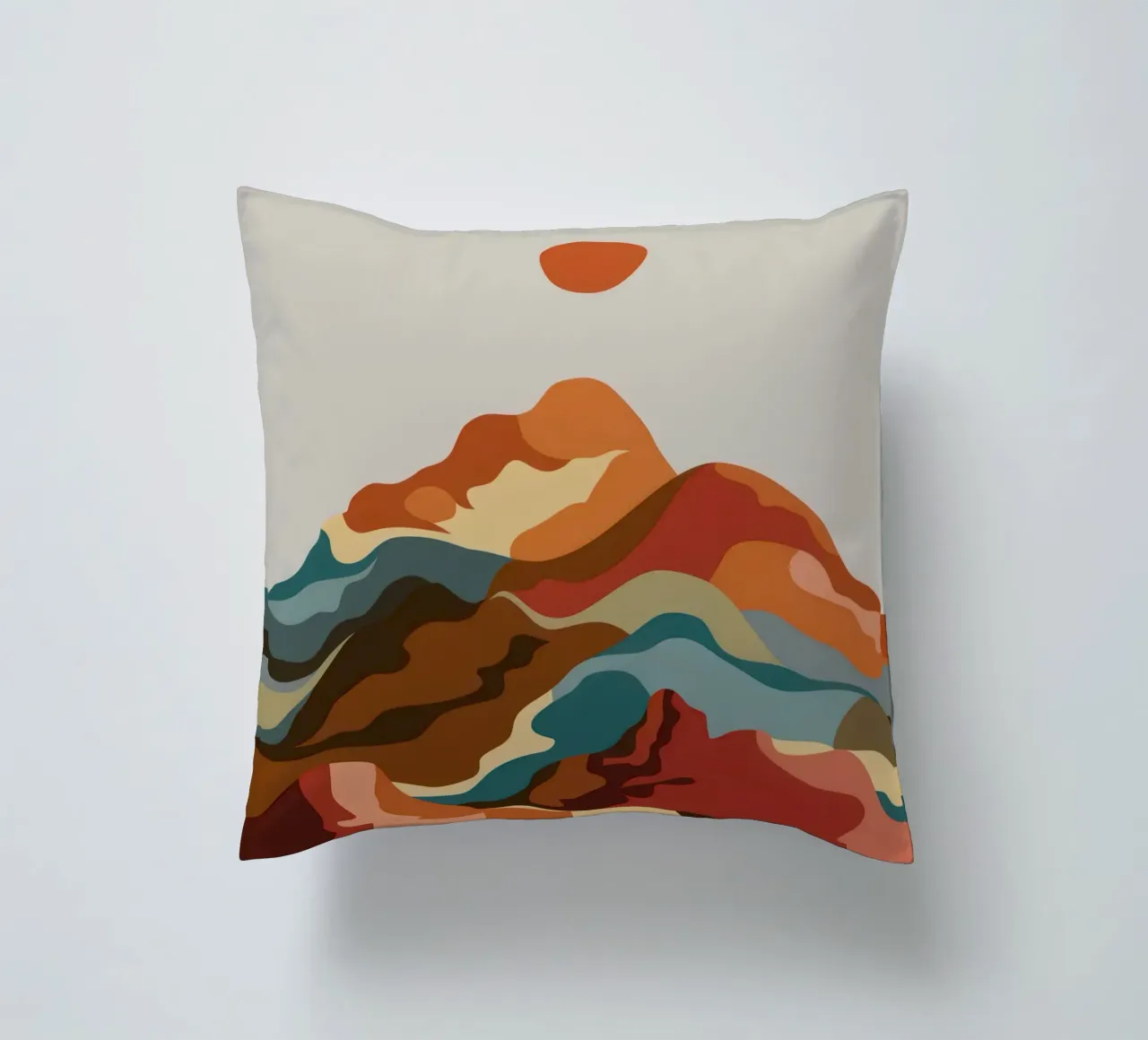 Terra Cotta Sun Scape cuscino da Rain Balance