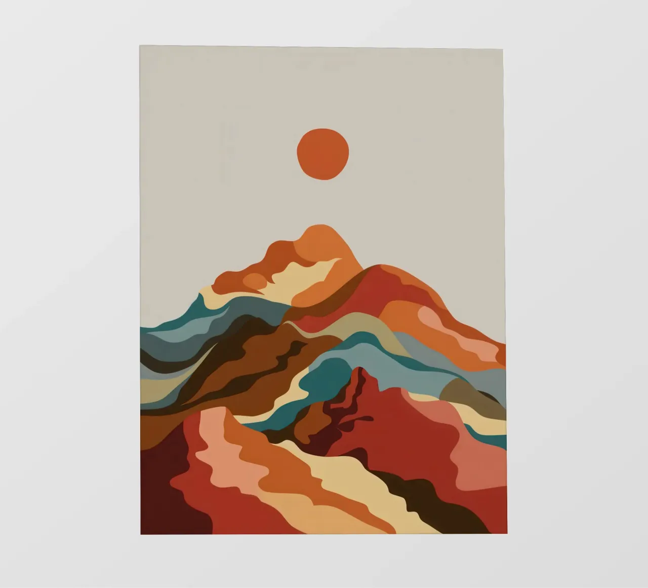 Terra Cotta Sun Scape telo in pvc da Rain Balance