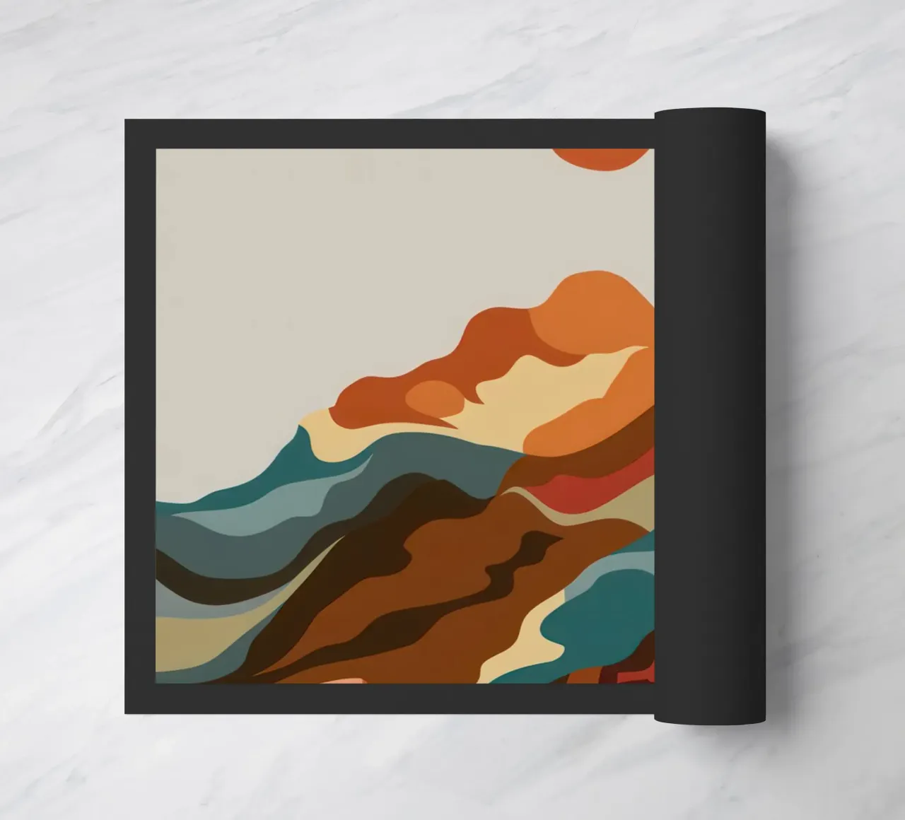 Terra Cotta Sun Scape zerbino da Rain Balance