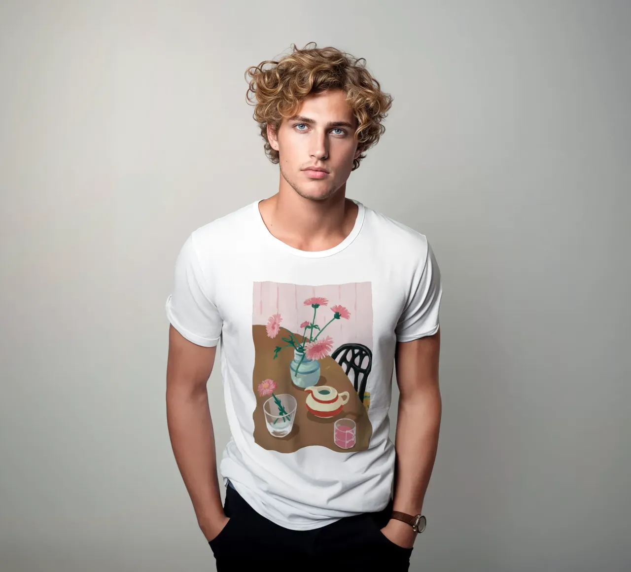 Riposo all'ora del tè a puntini t-shirt da Giant Foxs