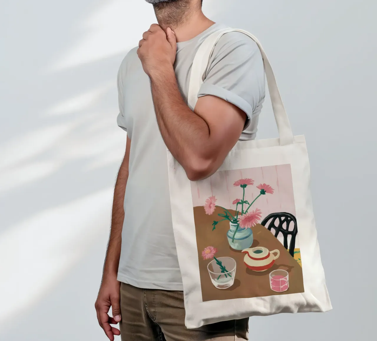 Dotted Teatime Repose tote bag by Giant Foxs