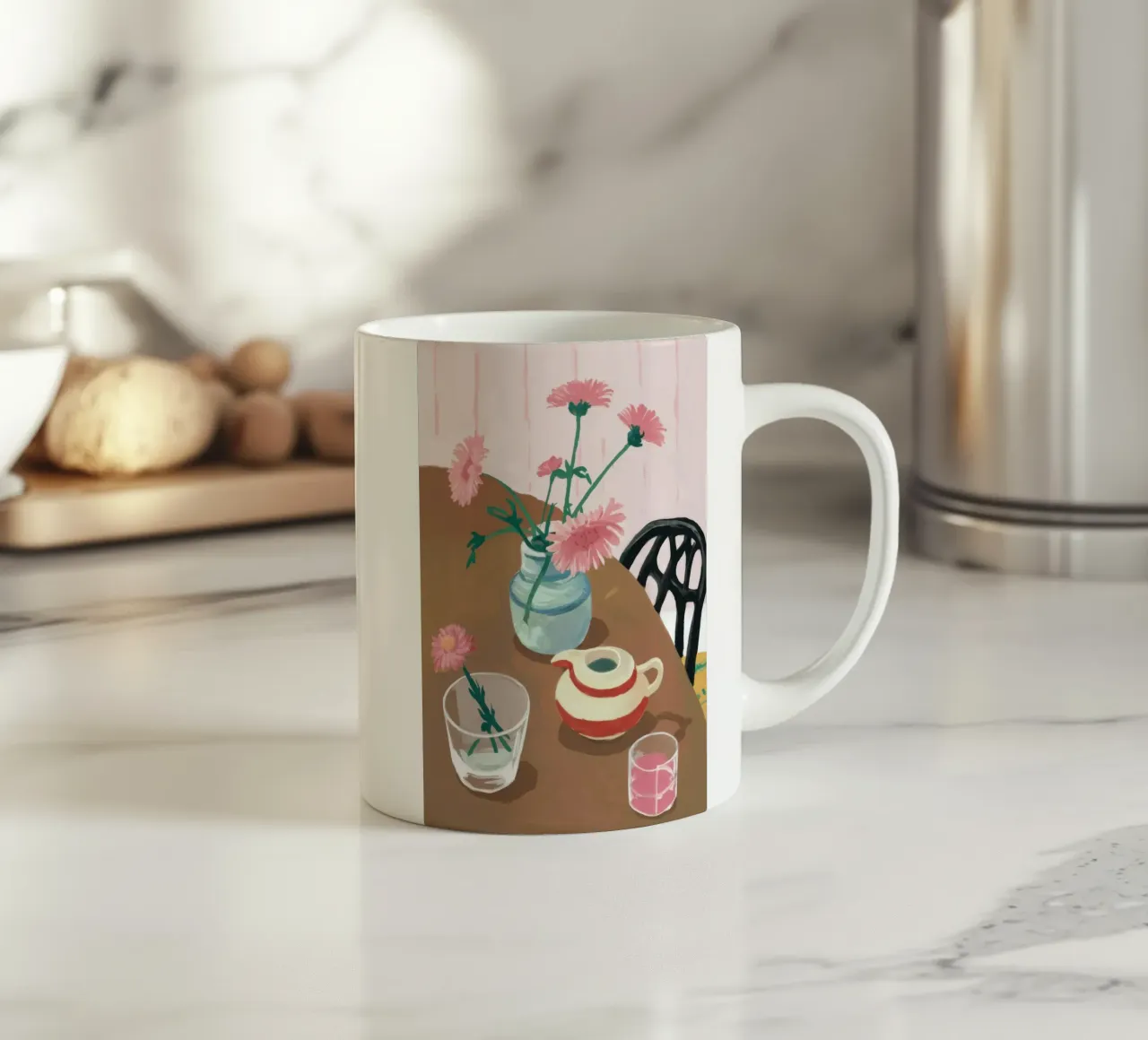 Riposo all'ora del tè a puntini tazza in ceramica da Giant Foxs