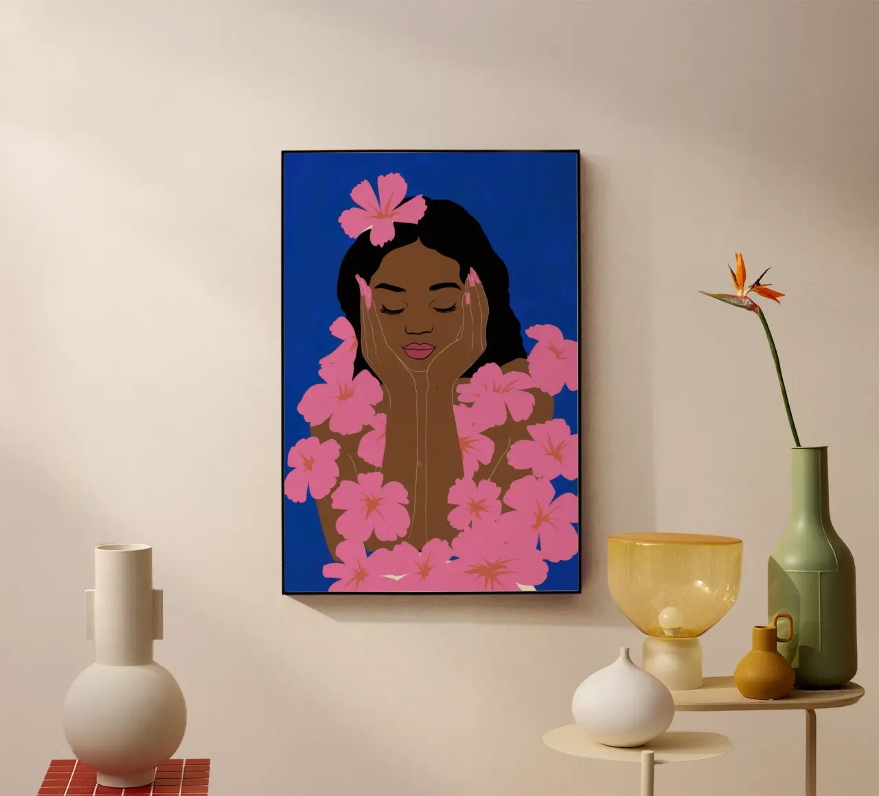 Ghirlanda di fiori radiosi plexiglass da Mythy Brush
