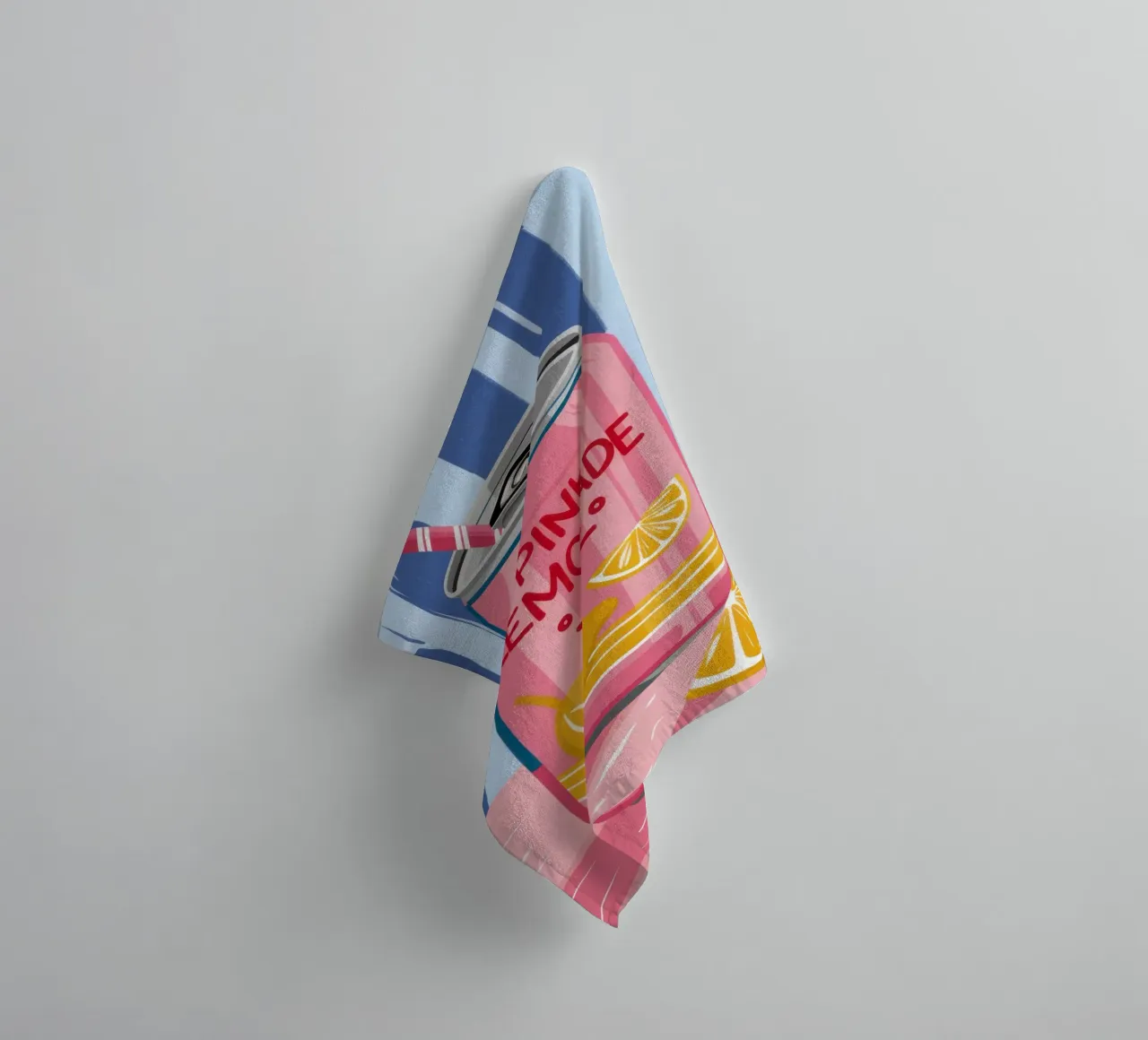 Fizzing Pink Lemonade asciugamano da bagno da Ink Pulse