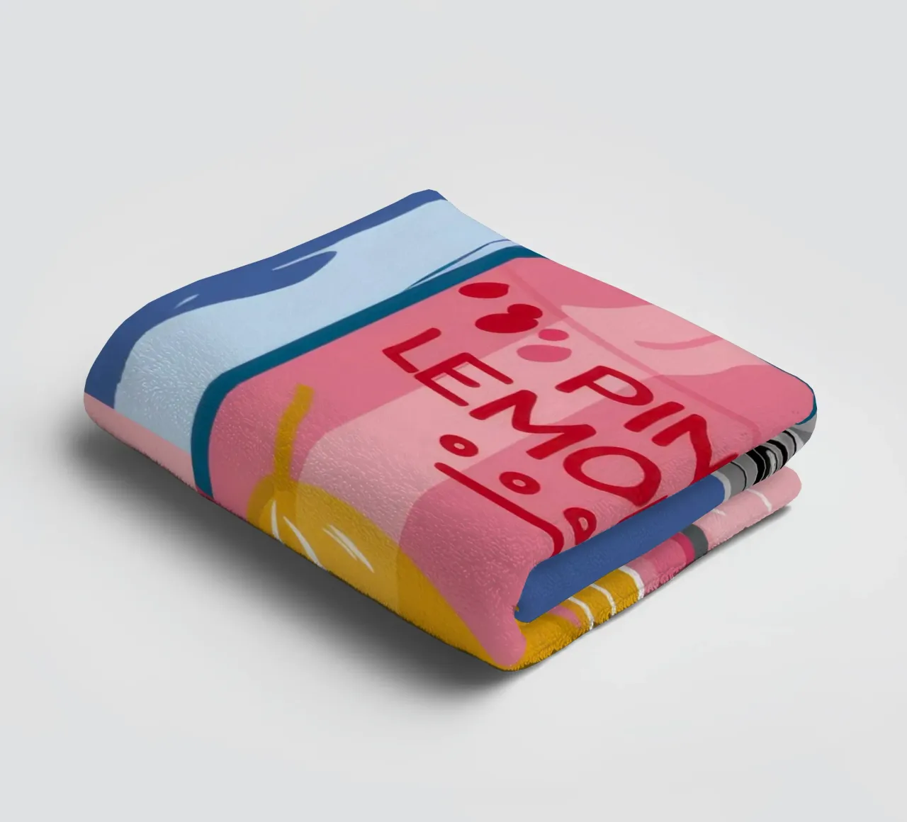 Fizzing Pink Lemonade asciugamano da bagno da Ink Pulse