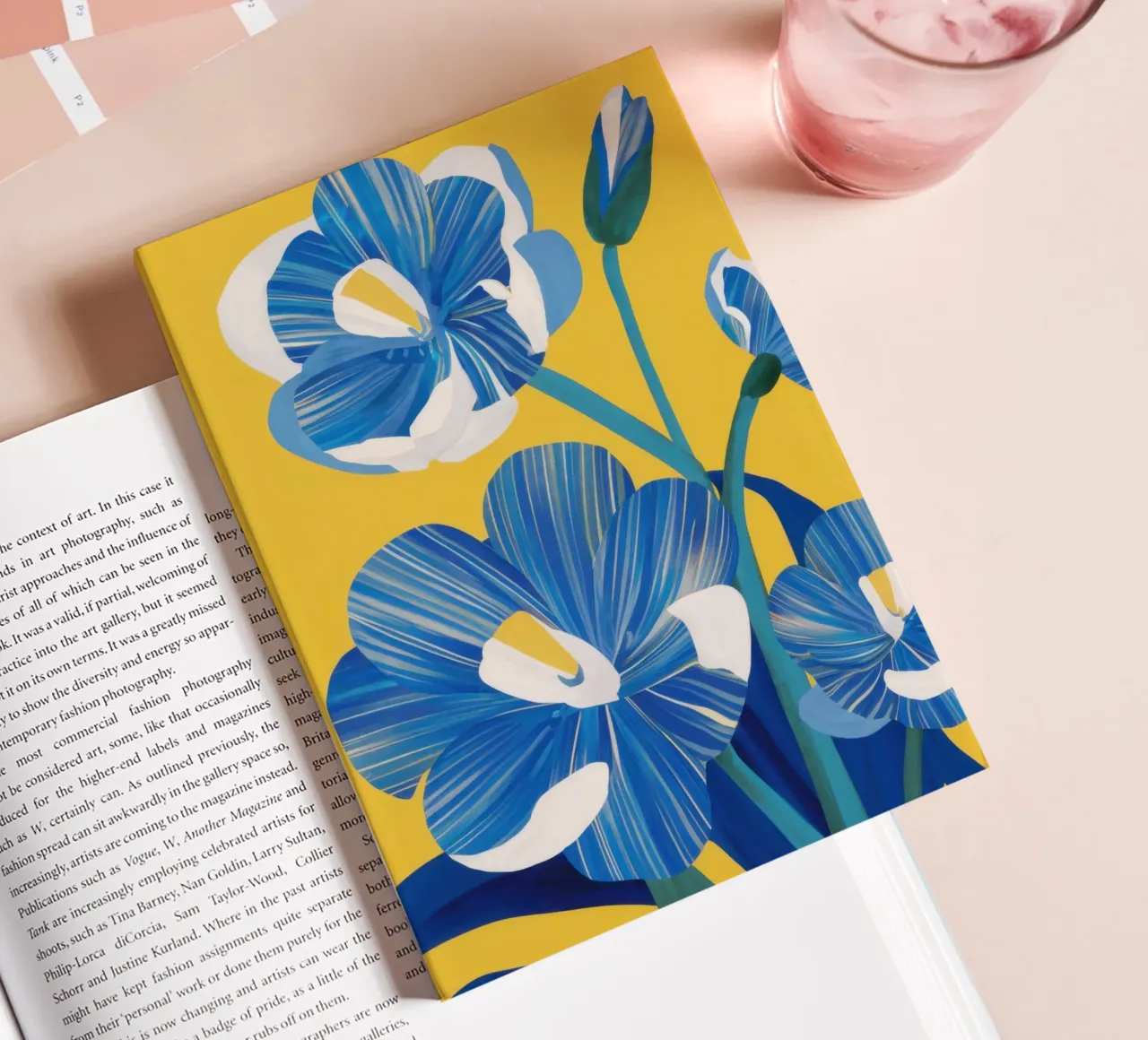 Cobalt Blue Blooms notebook by Ink Pulse