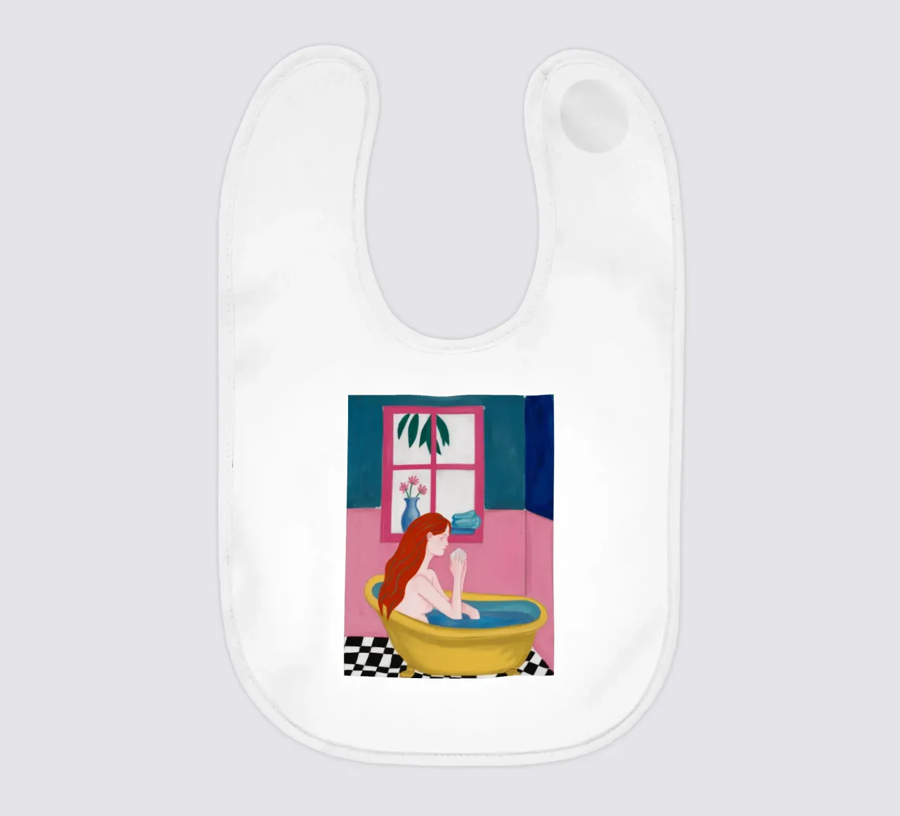 Vasca da bagno gialla Serenity bavaglino da Mythy Brush