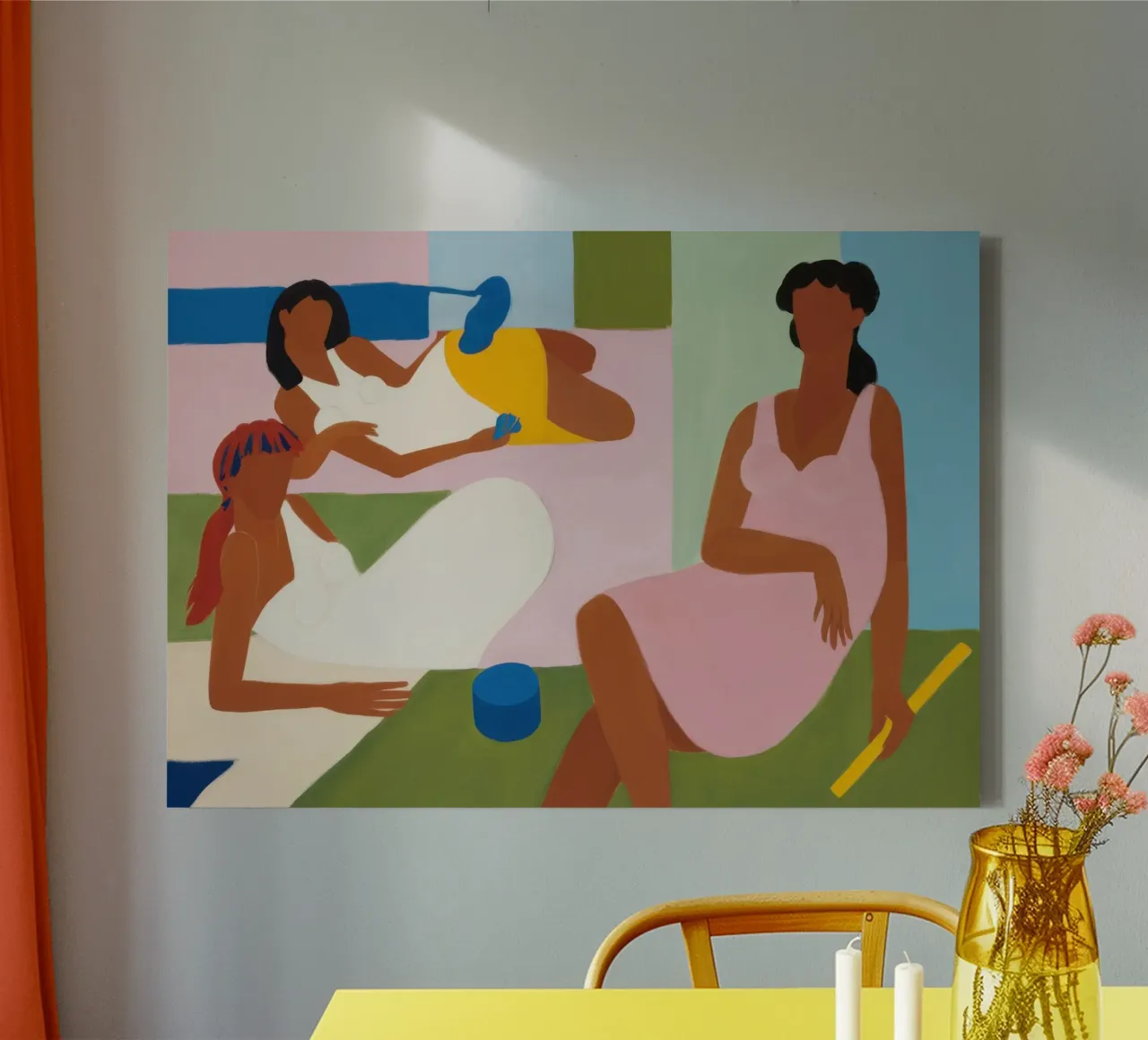 A Quiet Shared Space canvas by Ink Pulse