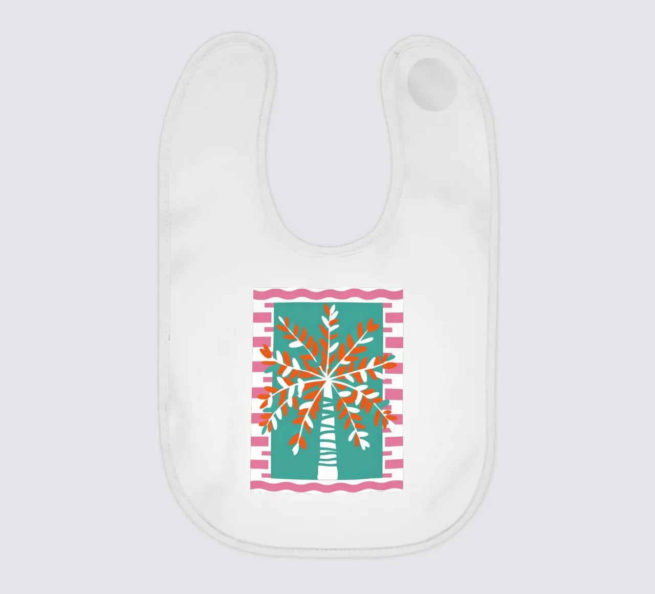 Agrumi in un vaso a righe bavaglino da Ink Pulse