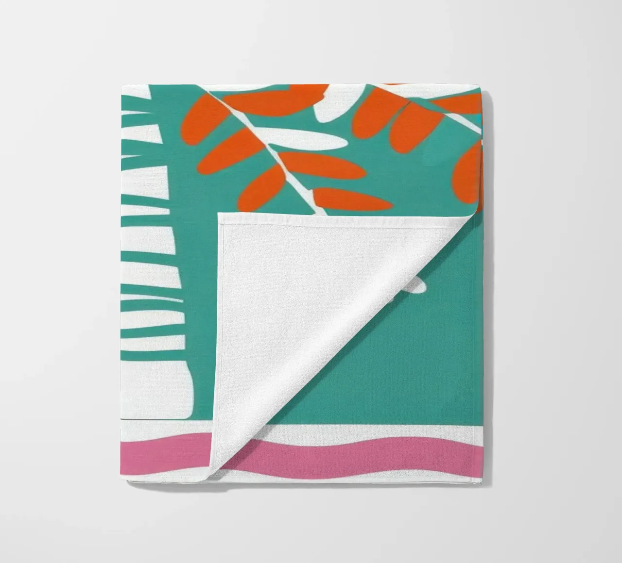 Agrumi in un vaso a righe telo mare da Ink Pulse