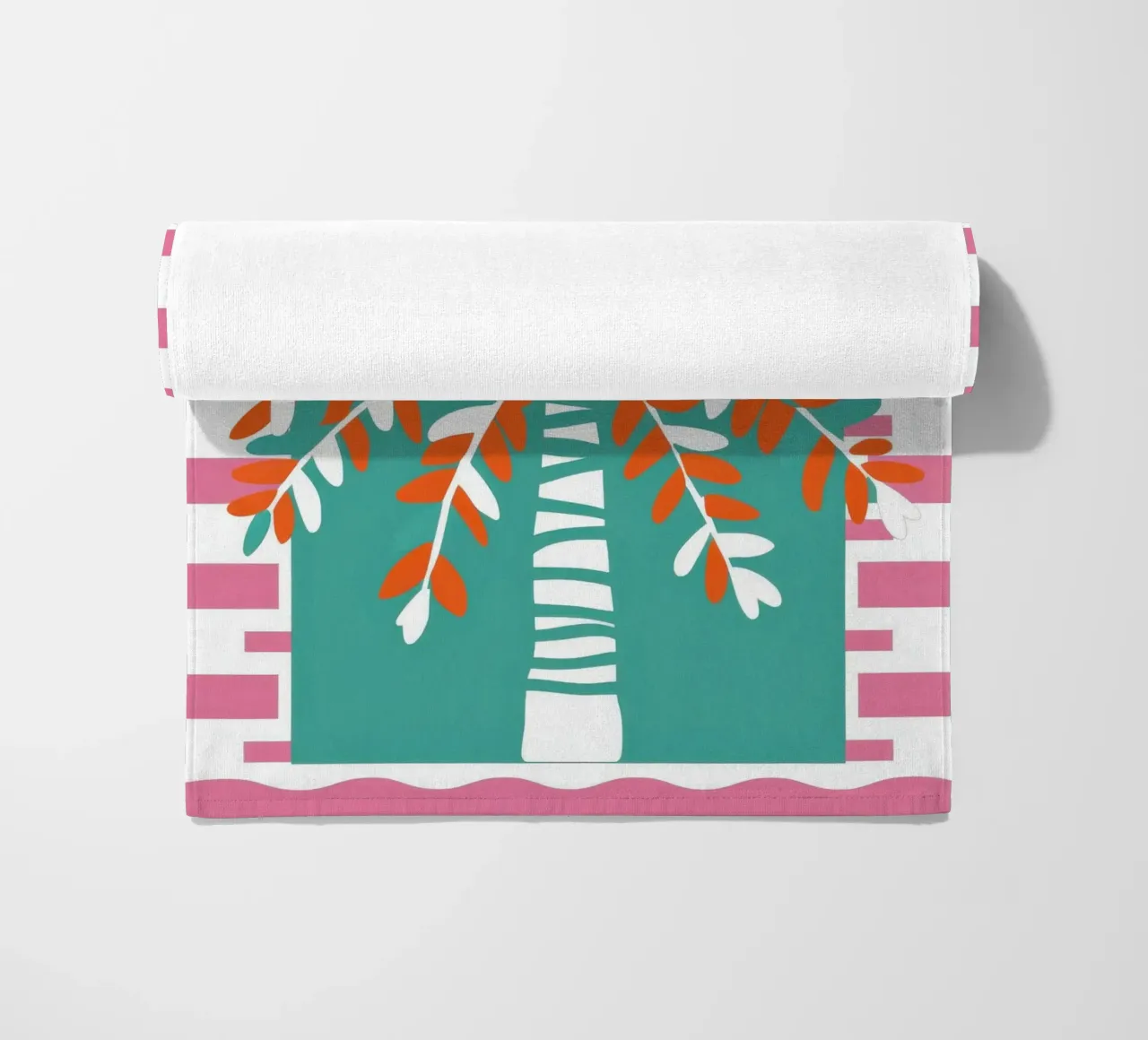 Agrumi in un vaso a righe telo mare da Ink Pulse