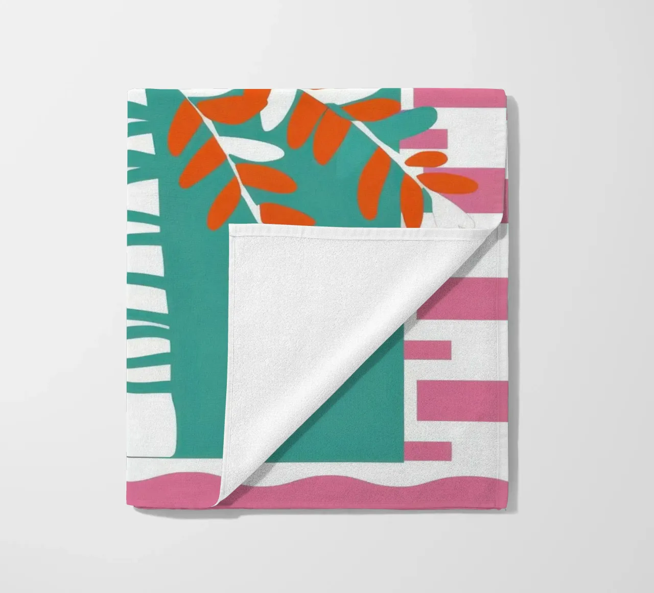 Agrumi in un vaso a righe telo mare da Ink Pulse