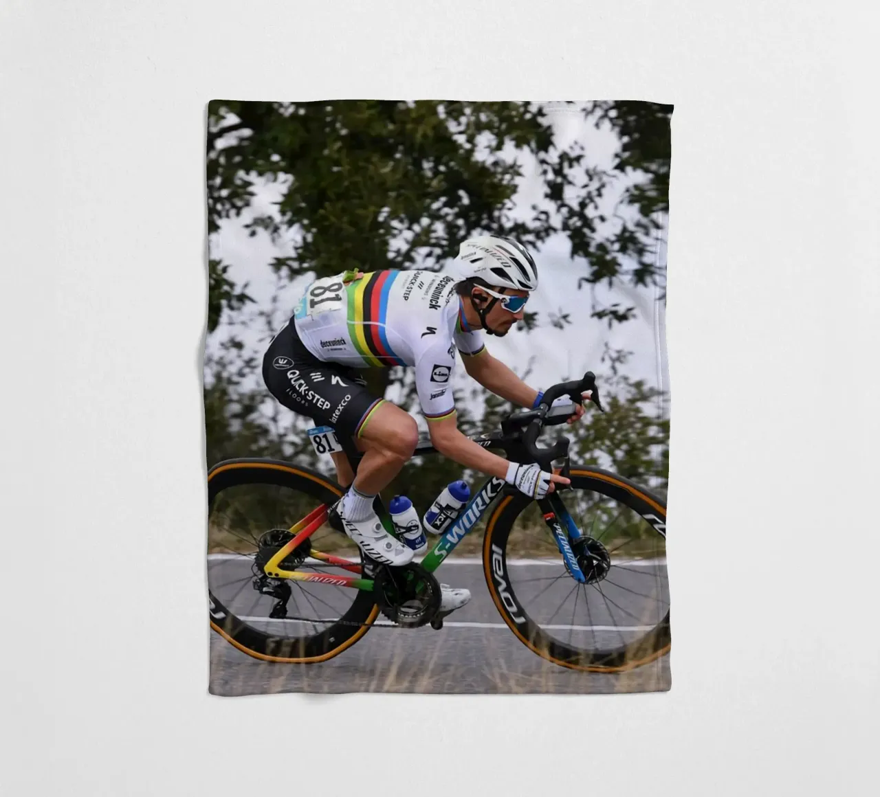 Julian Alaphilippe velocista coperta in pile da Goodshops
