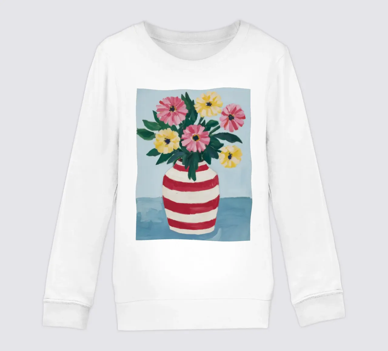 Bouquet estivo pittorico felpa bambino da Ink Pulse