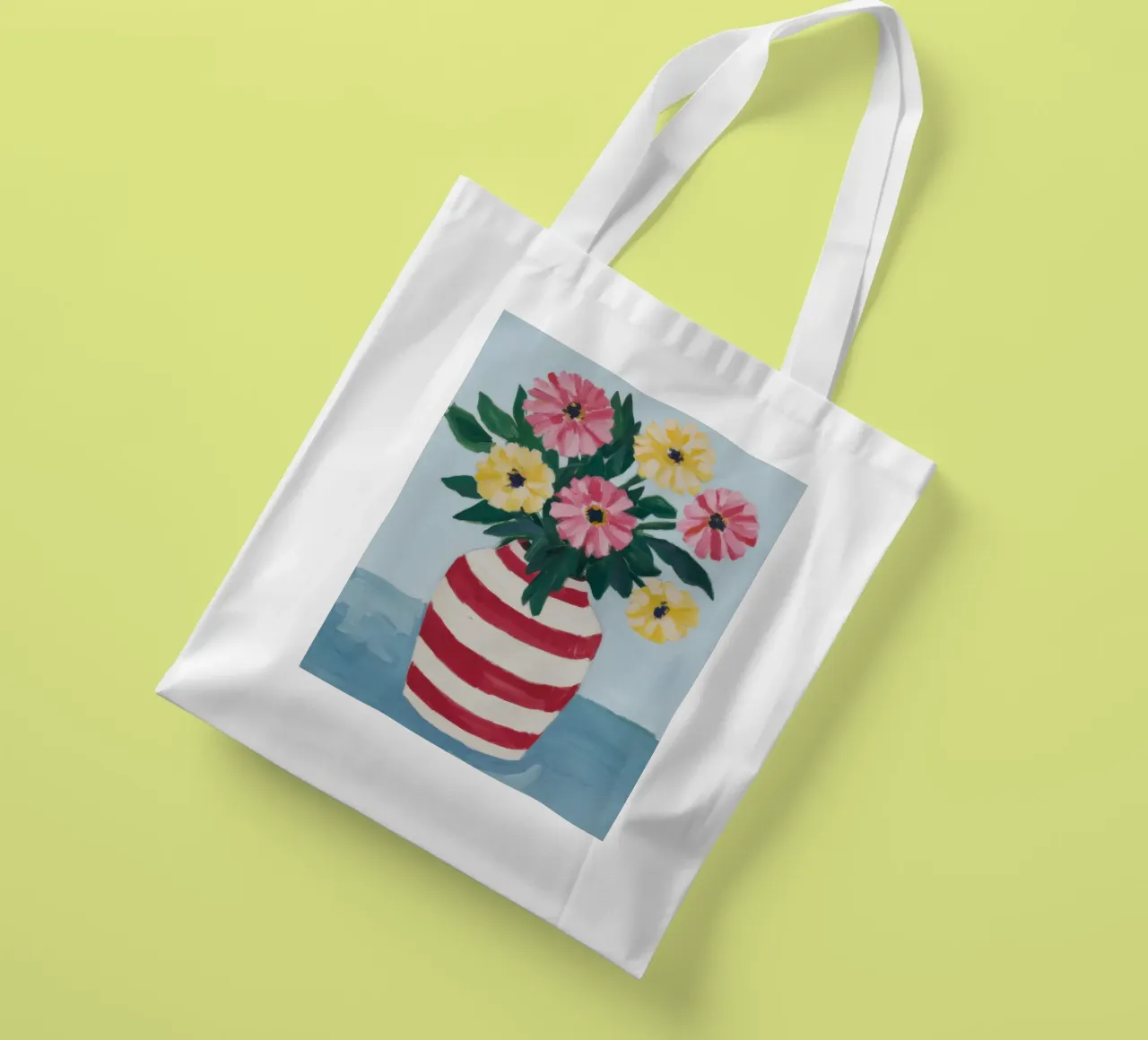 Painterly Summer Bouquet tote bag by Ink Pulse