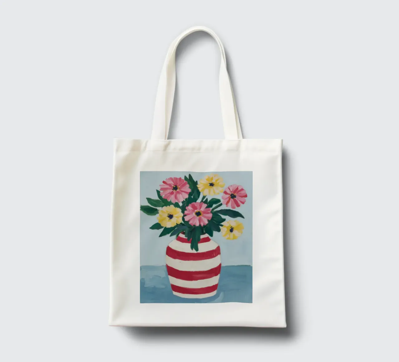 Painterly Summer Bouquet tote bag by Ink Pulse