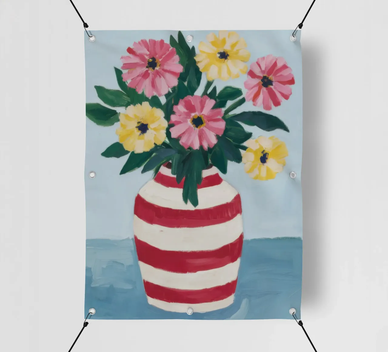 Bouquet estivo pittorico telo in pvc da Ink Pulse