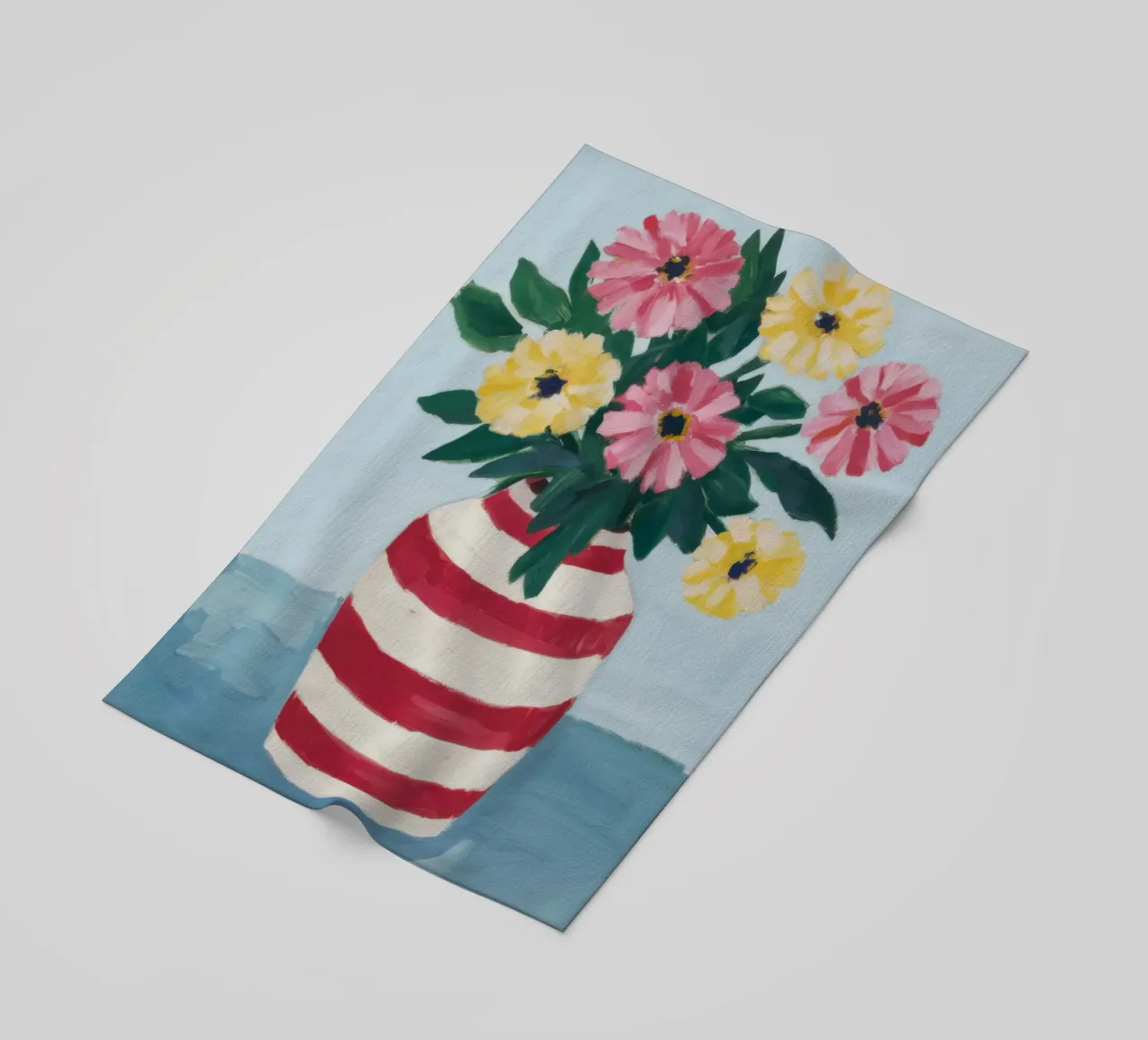 Bouquet estivo pittorico telo mare da Ink Pulse