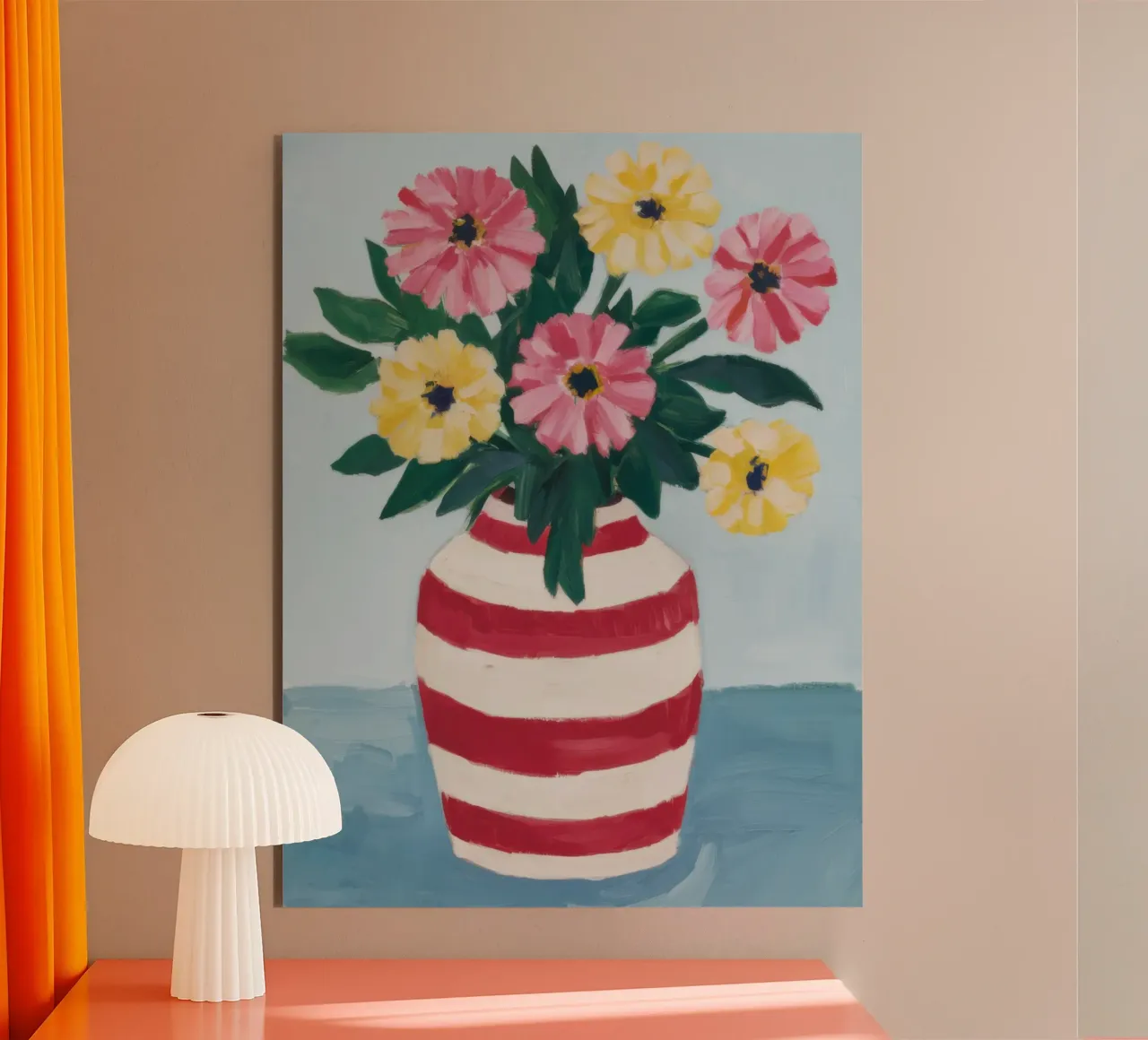 Painterly Summer Bouquet alu-dibond by Ink Pulse