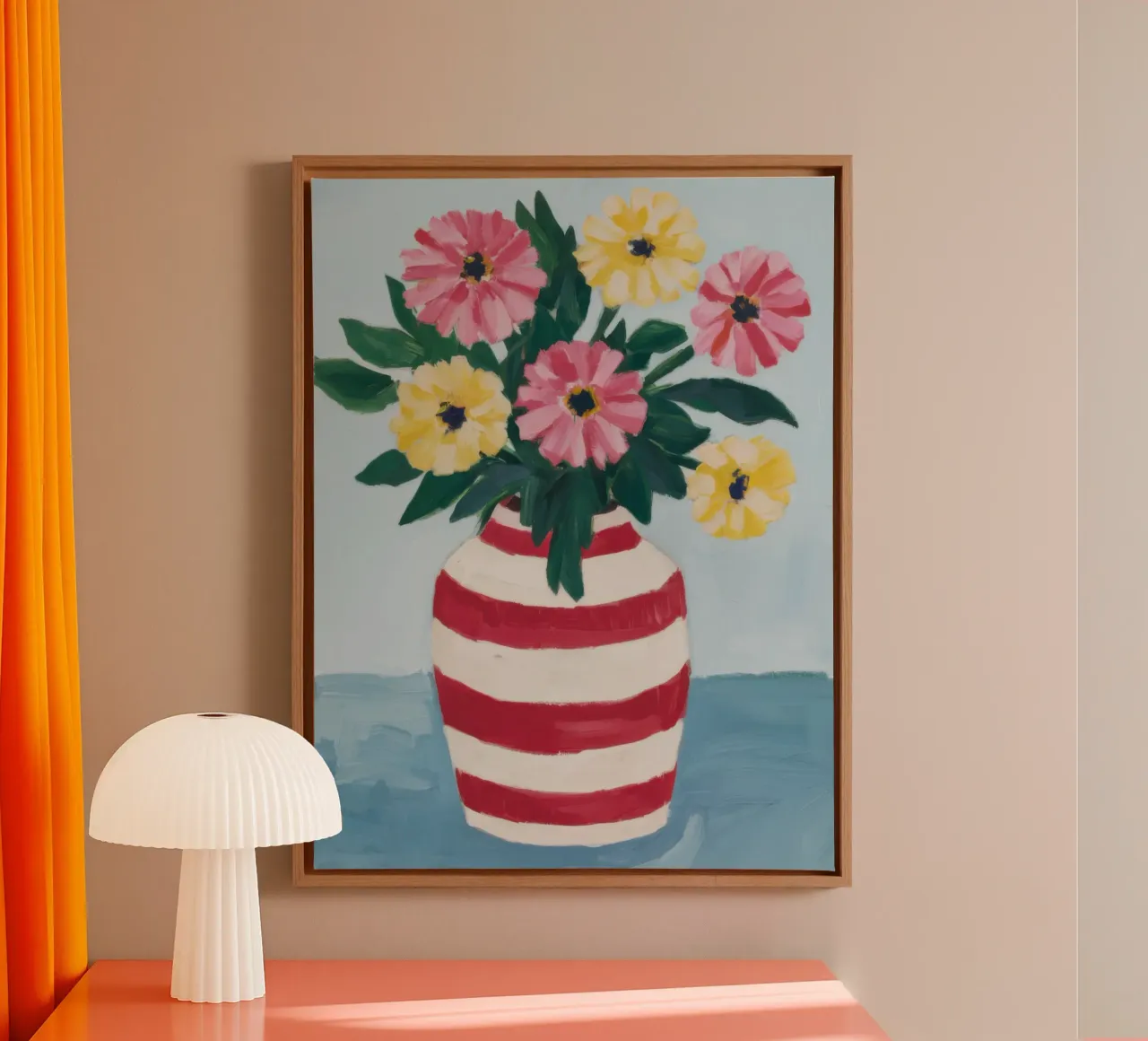 Painterly Summer Bouquet canvas by Ink Pulse