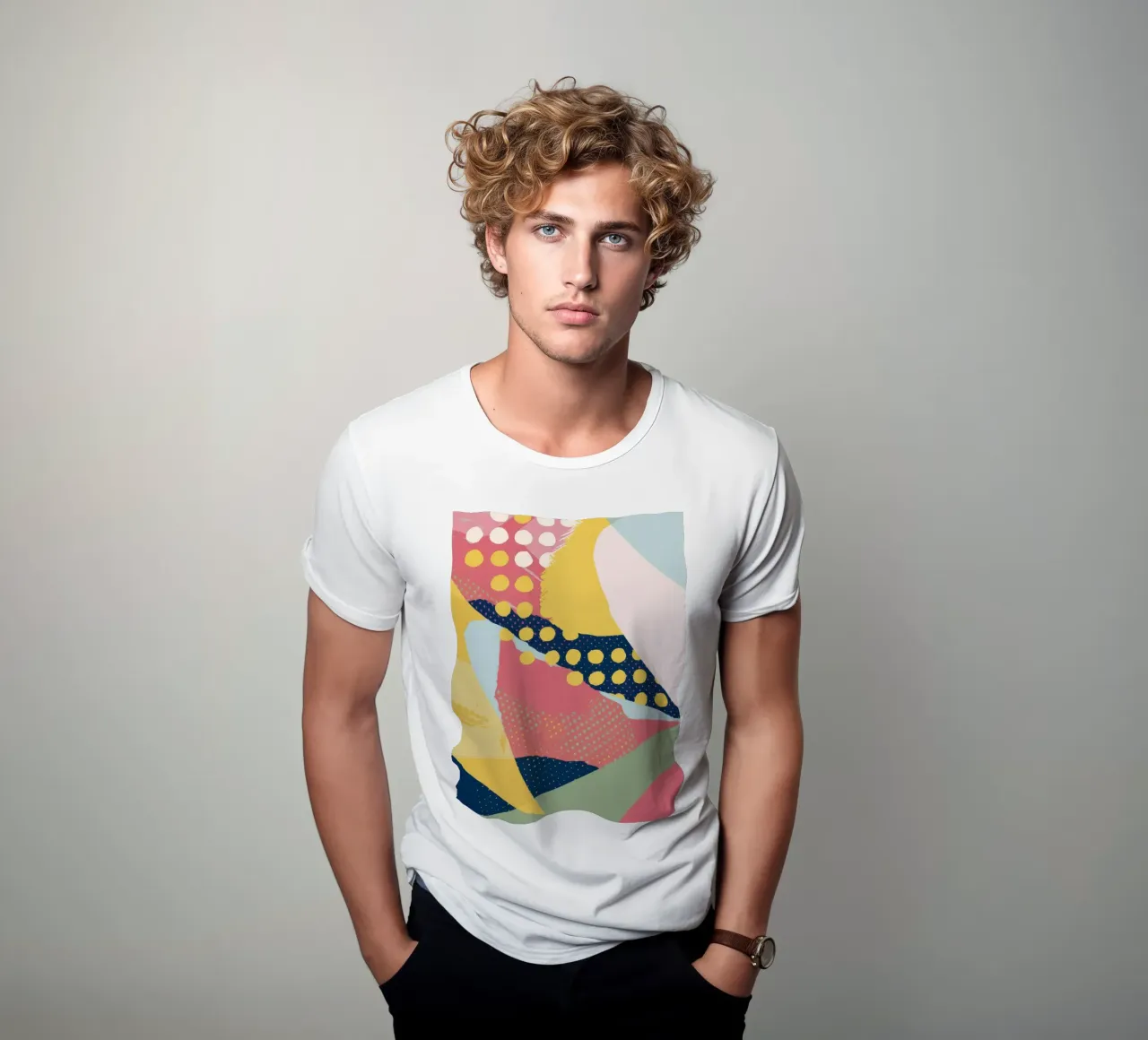 Abstraktes Musterspiel T-Shirt von Ink Pulse