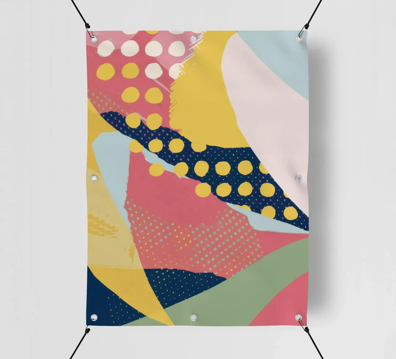 Abstraktes Musterspiel PVC Plane von Ink Pulse