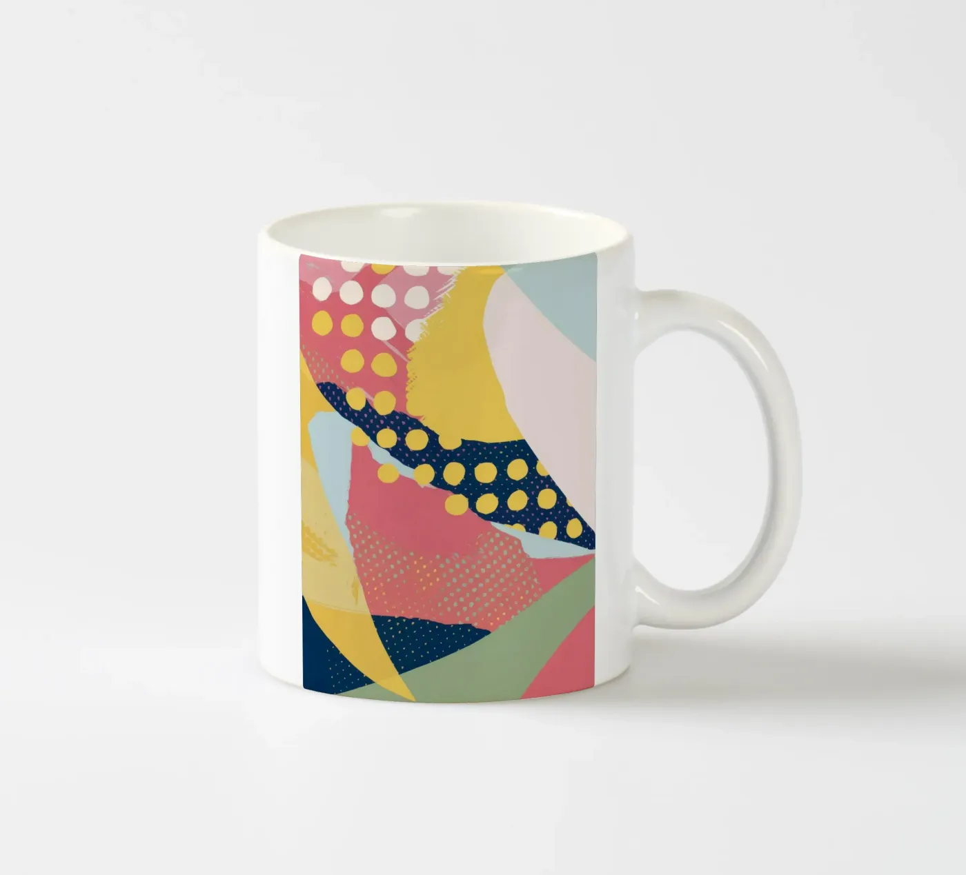 Abstract Pattern Play ceramic mug by Ink Pulse