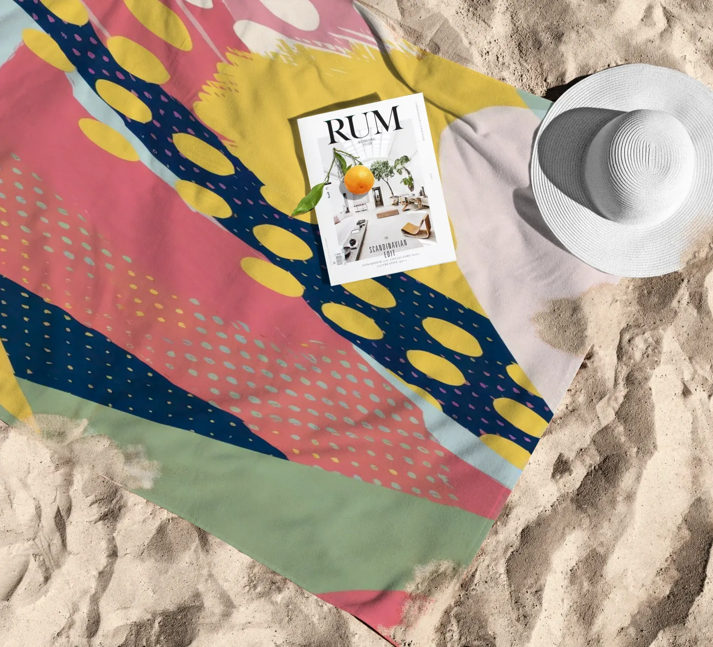 Abstract Pattern Play beach towel by Ink Pulse