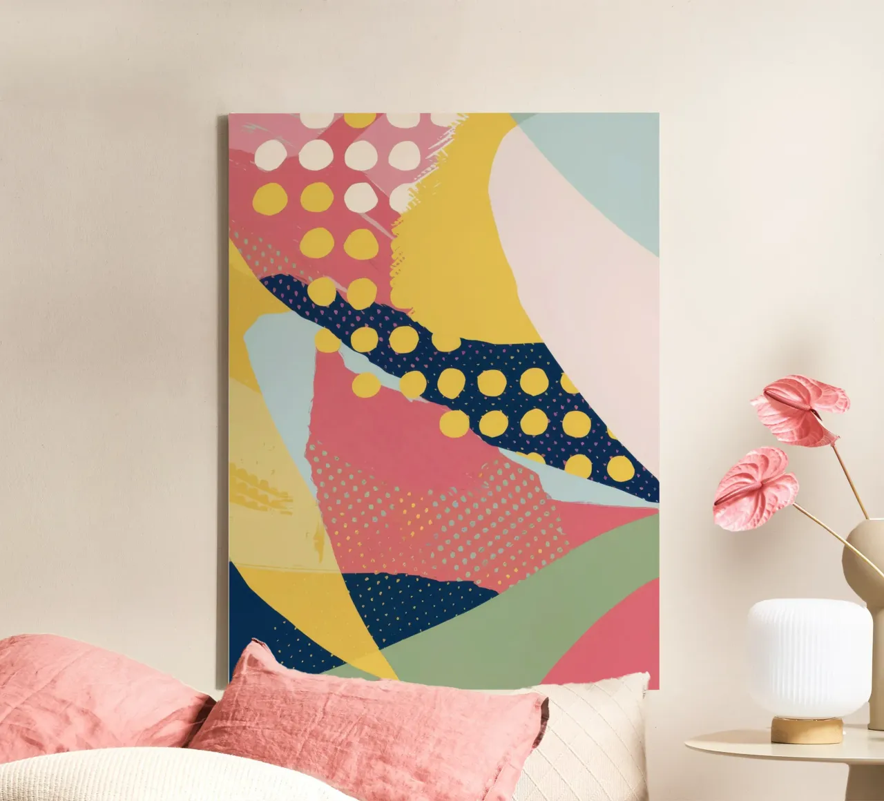 Jeu de motifs abstraits toile avec Caisse américaine de Ink Pulse