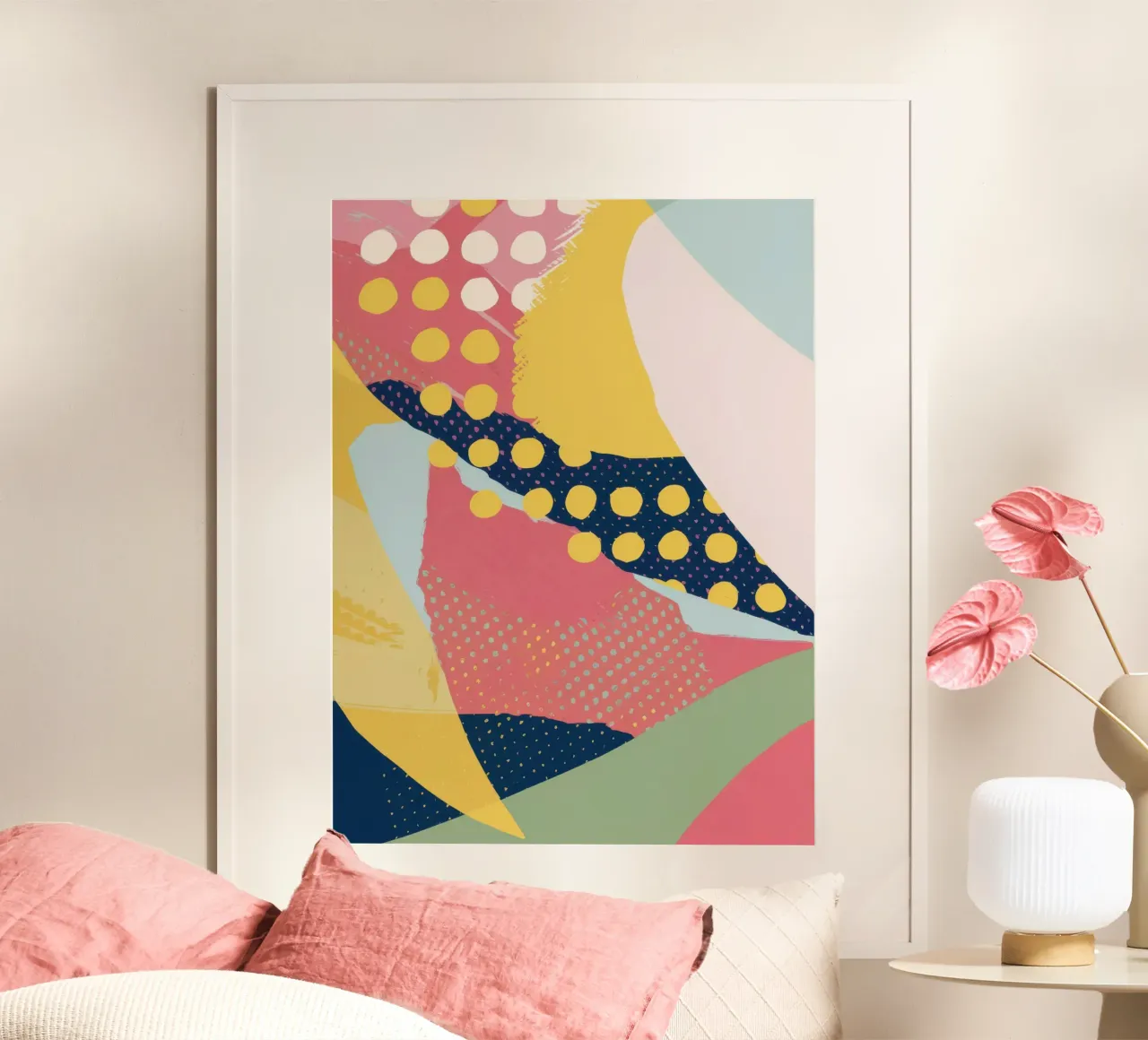 Abstraktes Musterspiel Poster von Ink Pulse