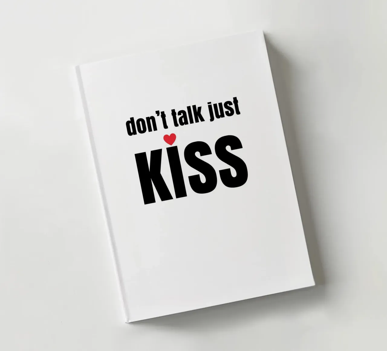 Don´t talk, just kiss notebook by maramirage