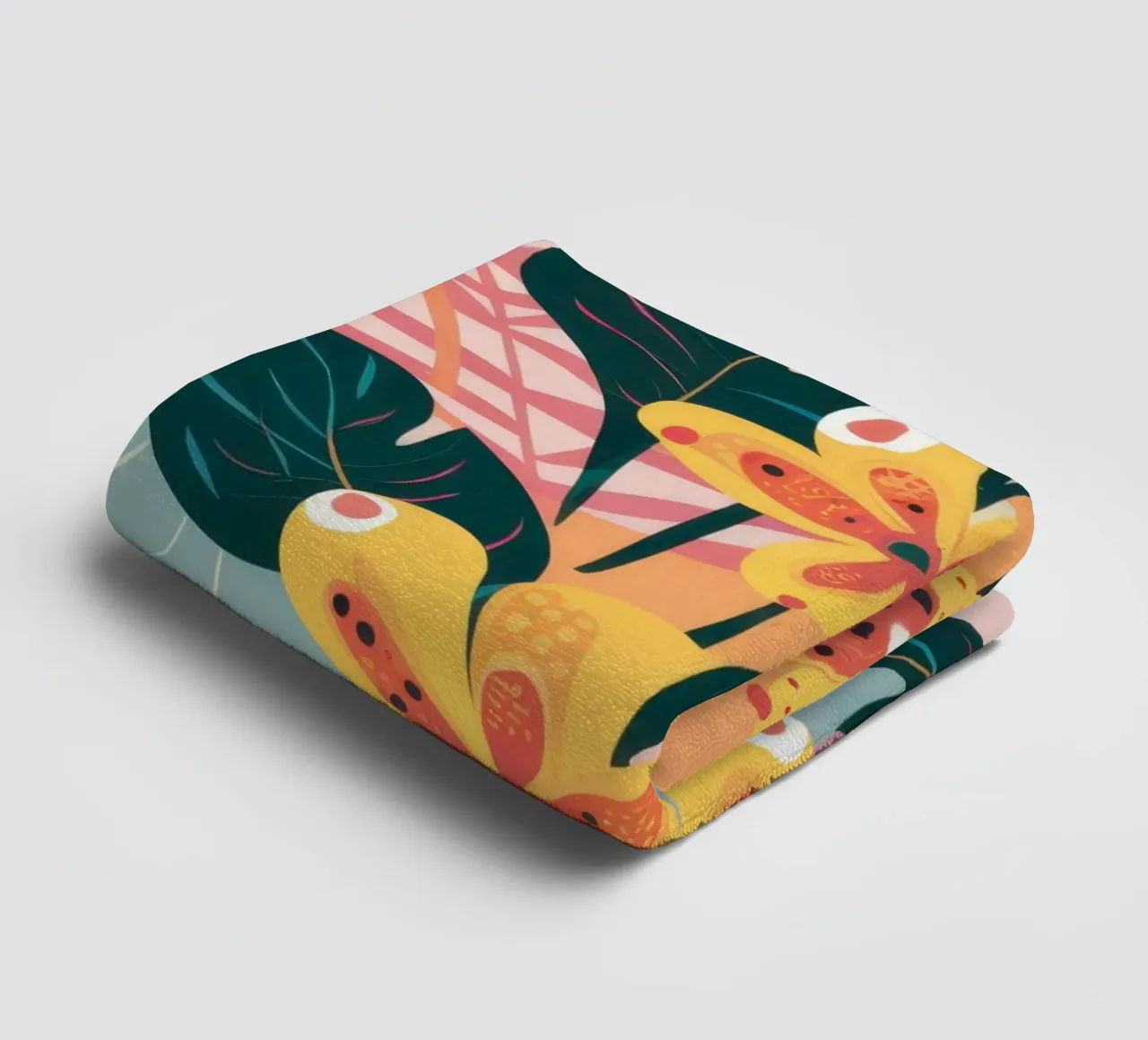 Wilde bloementuin explosie badhanddoek van Ink Pulse
