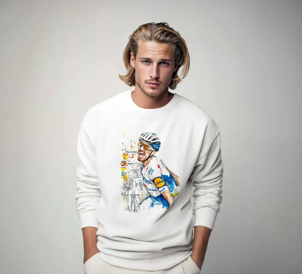 Julian Alaphilippe Finsih Vector felpa da Goodshops