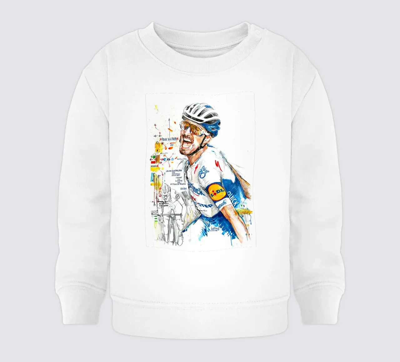 Julian Alaphilippe Finsih Vector felpa neonato da Goodshops