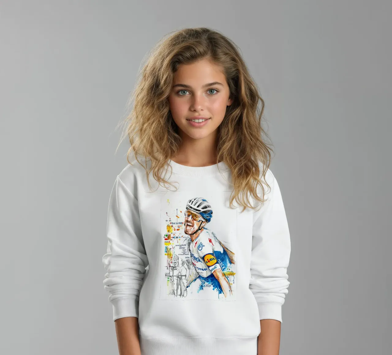 Julian Alaphilippe Finsih Vector felpa bambino da Goodshops