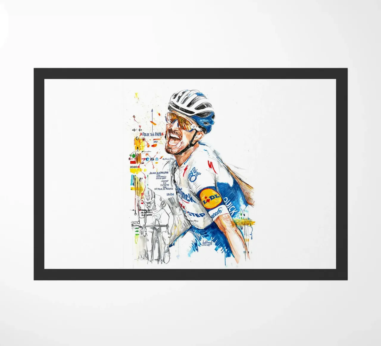 Julian Alaphilippe Finsih Vector zerbino da Goodshops