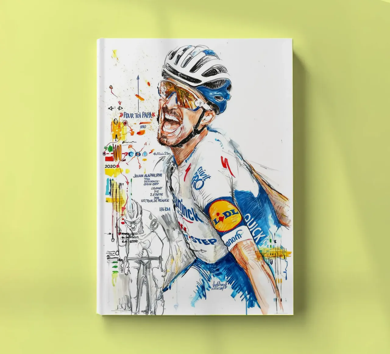 Julian Alaphilippe Finsih Vector diario da Goodshops