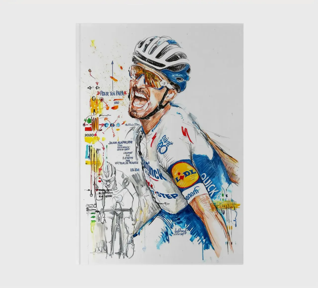 Julian Alaphilippe Finsih Vector diario da Goodshops