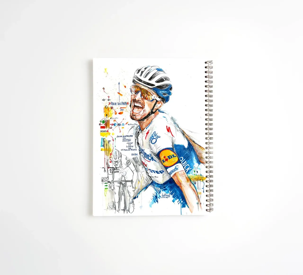 Julian Alaphilippe Finsih Vector diario ad anelli da Goodshops