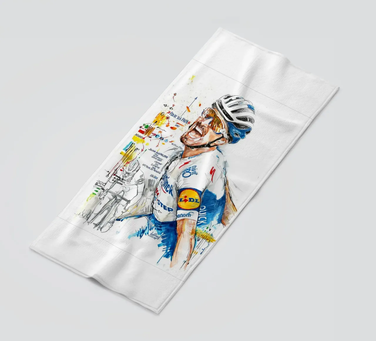 Julian Alaphilippe Finsih Vector telo mare da Goodshops