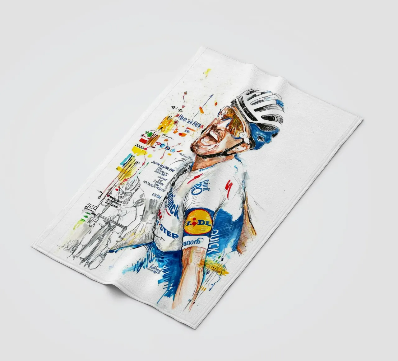 Julian Alaphilippe Finsih Vector coperta in pile da Goodshops