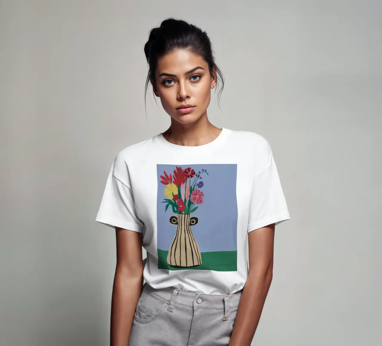 Élégance dans un vase cannelé t-shirt de Ink Pulse