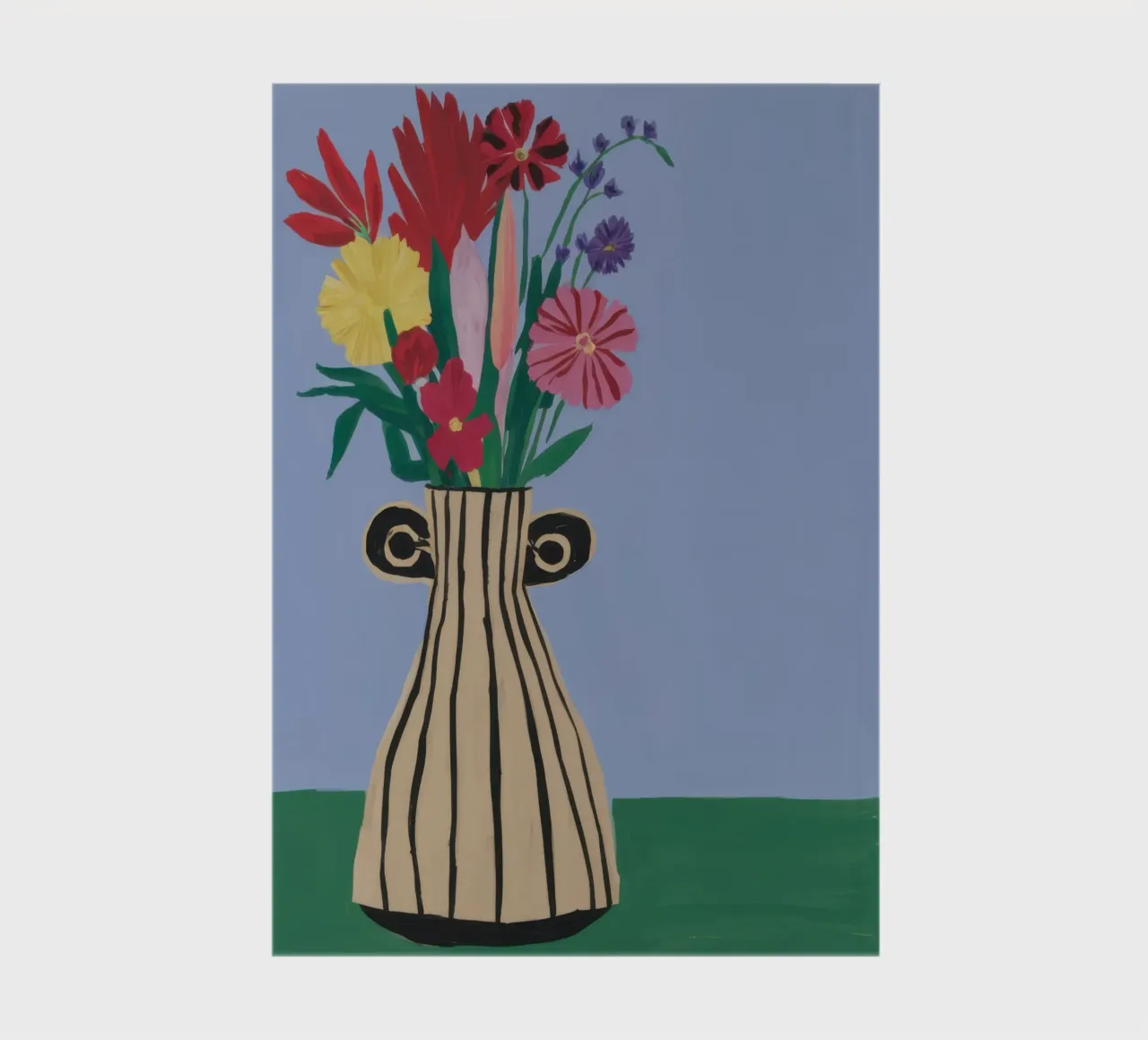 Élégance dans un vase cannelé carnet de notes de Ink Pulse