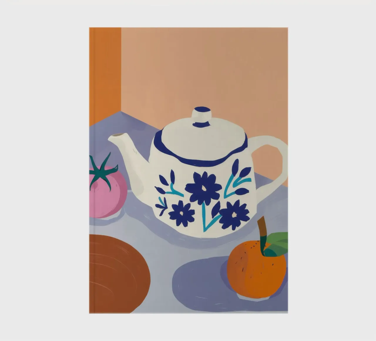 Quaint Teatime Still Life notebook by Mythy Brush