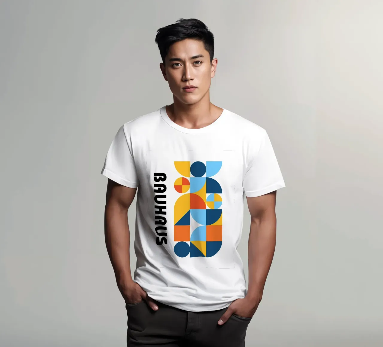 Forme Bauhaus Colore | Geometria moderna Poster t-shirt da Studio Vibe