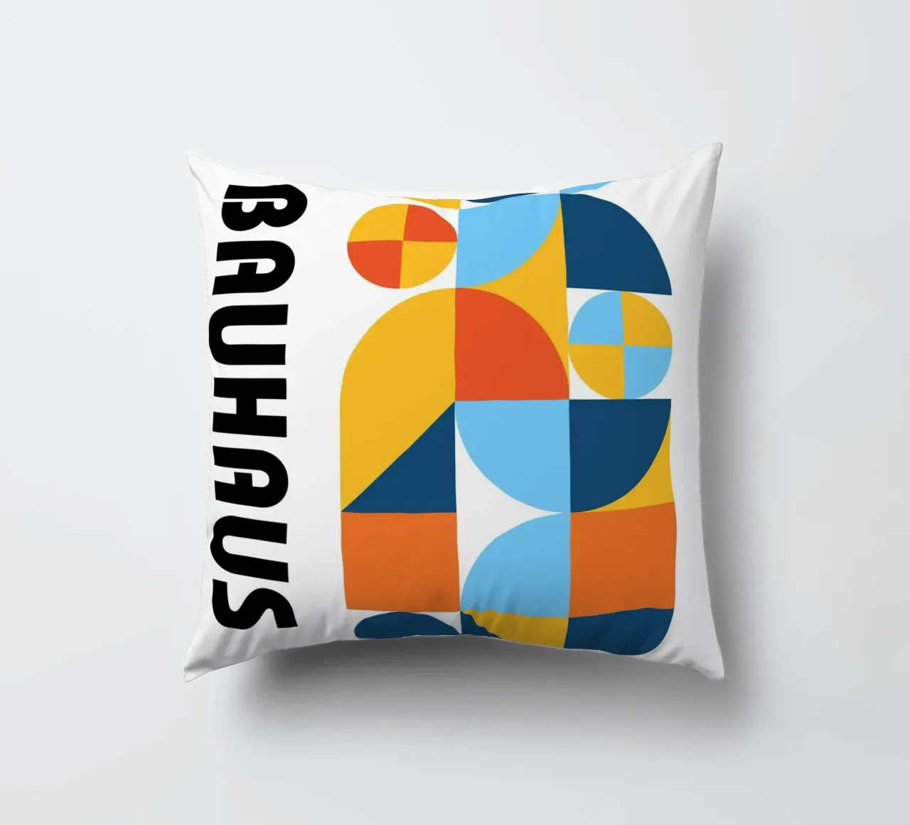 Forme Bauhaus Colore | Geometria moderna Poster cuscino da Studio Vibe